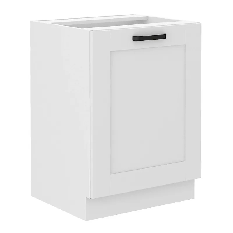 Kracherpreis Bodenstehender Küchenschrank mit Regal Livio 60 D 1F BB, dampf-, hitze- und spritzwassergeschützt