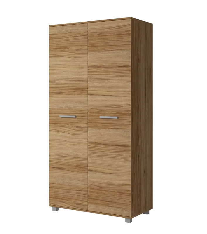Versand Am Gleichen Tag Kleiderschrank Maximus 100 cm Eiche catania modernes Möbeldesign hochwertige Verarbeitung Kleiderschrankkanten mit einem speziellen Furnier versehen