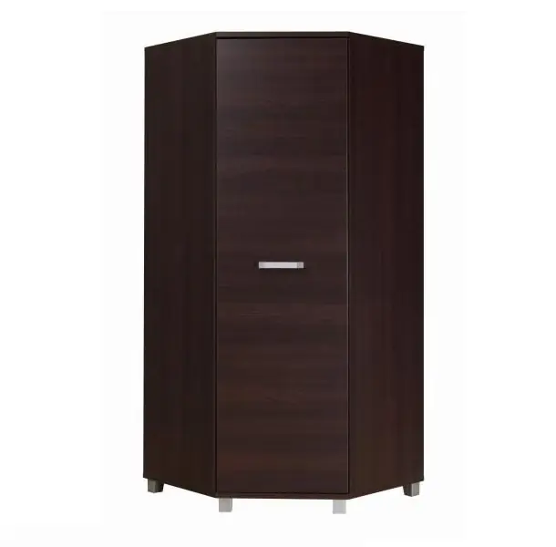 Eck-Kleiderschrank Maximus Kastanie Wenge modernes Design und universelle Tür auf der rechten oder linken Seite installiert werden Preisknaller