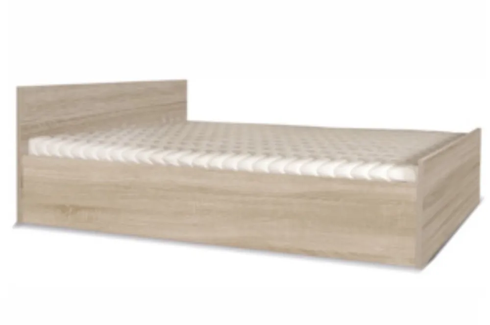 Top-Preis Bett Maximus 160x200 cm Eiche Sonoma hell funktionaler Möbelstück für Schlafzimmer oder Jugendzimmer