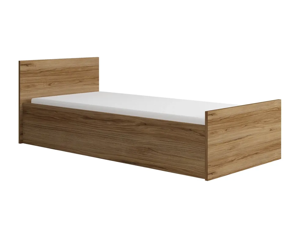 Maximus Bett 80x200 cm Eiche Katanien schönes modernes Design Bett für Kinderzimmer und Jugendzimmer Rabatt