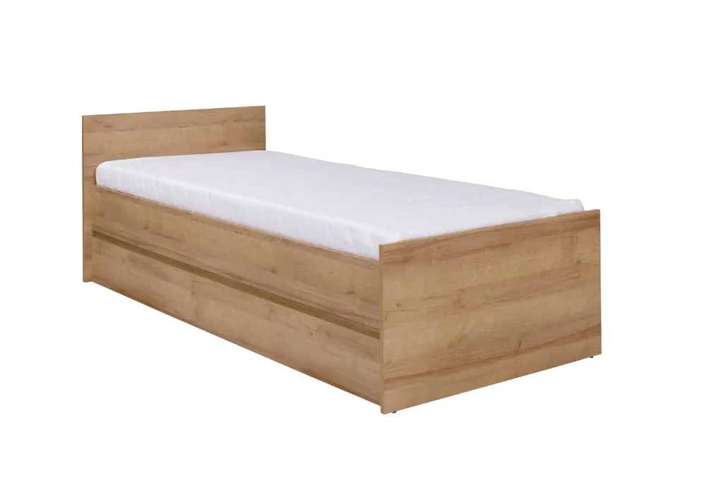 Bett Simple 80x200 cm Eiche riviera Funktionsmöbel für das Jugendzimmer Zertifiziert