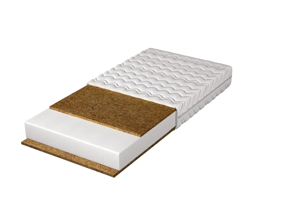 Super-Preis Schaumstoffmatratze Kronos 15 80x200 cm mit Kokosmatte hat eine geringe Verformungsanfälligkeit passt sich perfekt dem Körper an