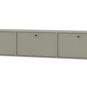 Kioto IV RTV-Wandschrank 180 cm Eukalyptus stilvolles Design mit dezenten Farben Schrank mit nach unten öffnenden Türen Finale Aktion