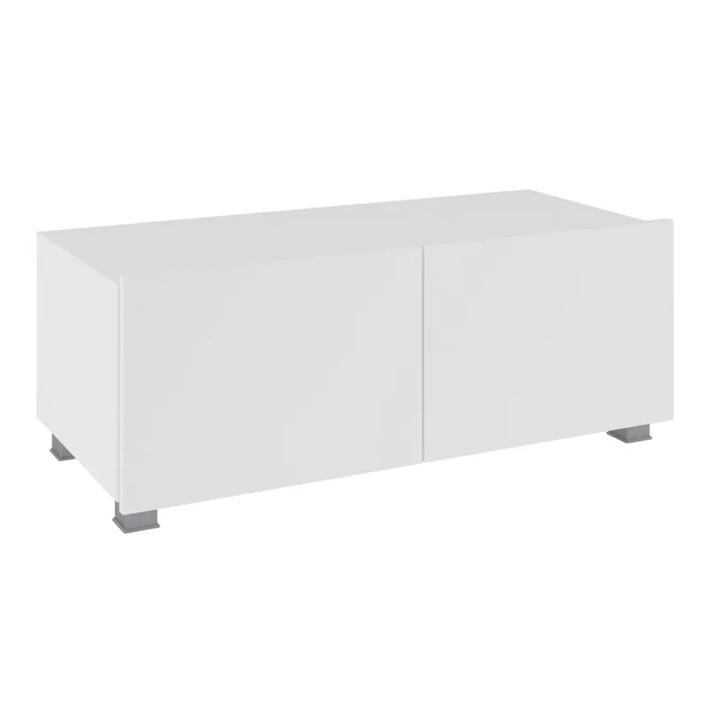 Angebot Apulia 100 cm RTV Schrank in weiß glänzend mit der Möglichkeit der Aufhängung minimalistisches Design einfache Form passend in jedes Interieur