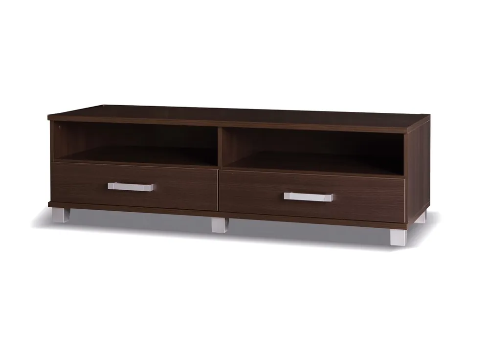 TV Schrank Maximus 150 cm Kastanie Wenge Schrank mit Schubladen modernes Design und Schubladen auf Rollenführung Angebot
