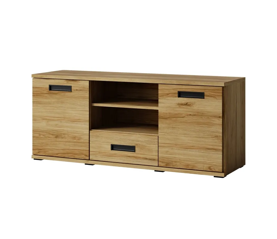 Angebot TV Schrank Penelope 138 cm Eiche Katanien Originalfarben ideal für Wohnzimmer oder Sitzungssaal