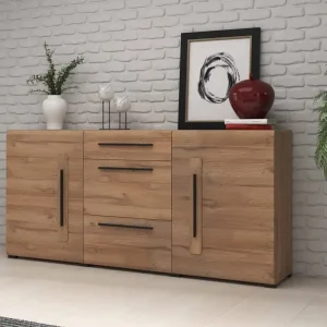 Kommode Tulsa 180 cm Eiche Enkel funktional ideal für moderne klassische und skandinavische Interieurs Letzte Chance
