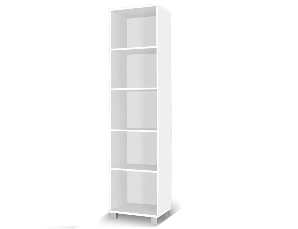 Bücherregal Maximus 50 cm weiß modernes Möbeldesign hochwertige Verarbeitung Bücherregalkanten mit Spezialfurnier verarbeitet Jetzt Bestellen