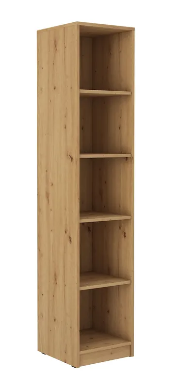 Markenprodukt Bücherregal Makana Eiche handwerklich funktionale Möbel für Büro, Arbeitszimmer oder Jugendzimmer