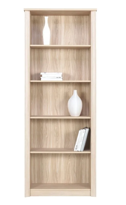 Finezja Bücherregal 80 cm Eiche sonoma Licht moderne Möbel ursprünglichen Farben große Wahl für Wohnzimmer oder Sitzungssaal Bestseller