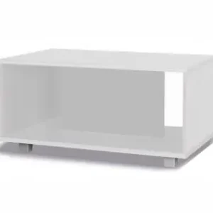 Knallerangebot Couchtisch Maximus 100 cm weiß modernes Möbeldesign Tischkanten mit speziellem ABS-Furnier bearbeitet