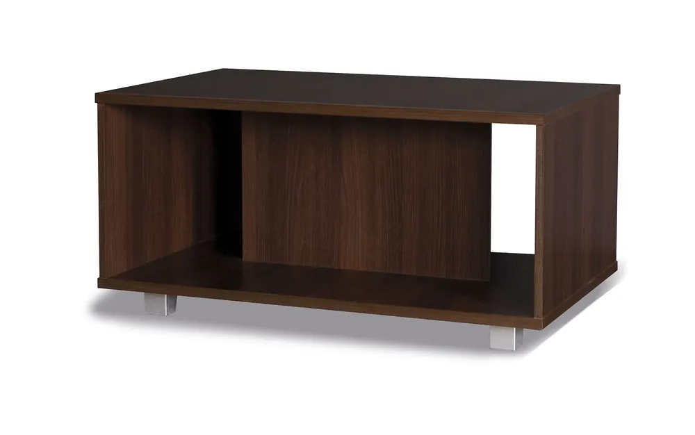 Couchtisch Maximus 100 cm Kastanie Wenge modernes Möbeldesign Tischkanten mit speziellem ABS-Furnier bearbeitet Neuheit