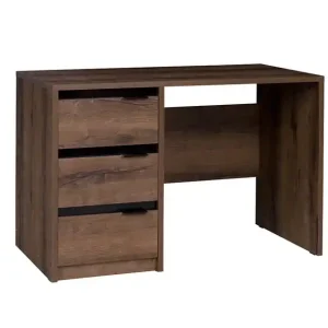 Neu Im Sortiment Schreibtisch Denver 120 cm Eiche monastery / schwarz glänzend moderner Schreibtisch mit Schubladen ideal für ein Jugendzimmer oder Arbeitszimmer