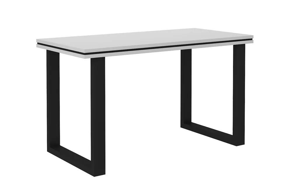 Makana Schreibtisch hellgrau stilvolles und funktionelles Möbelstück mit einer 56mm Platte für das Büro, Arbeitszimmer oder Jugendzimmer Sonderangebot
