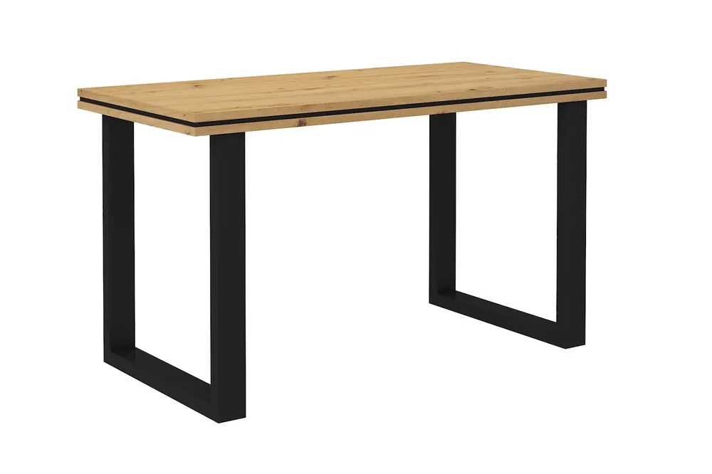 Letzte Chance Makana Eiche artisan Schreibtisch stilvolles und funktionelles Möbelstück mit einer 56mm Platte für das Büro, Arbeitszimmer oder Jugendzimmer