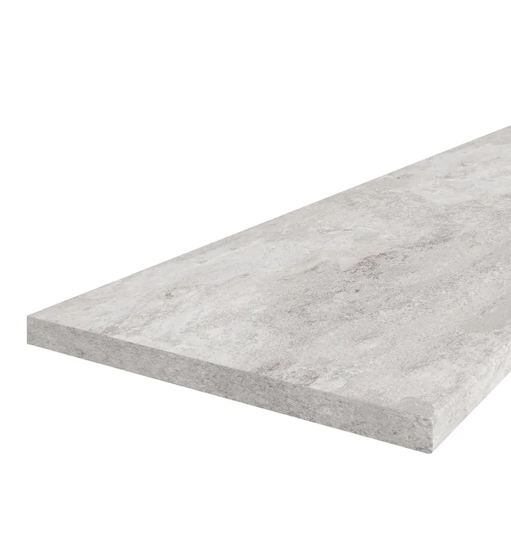 Sonderangebot Küchenarbeitsplatte grau Calcit Dicke 38mm Breite 60cm hohe Hitzebeständigkeit und Stoßfestigkeit