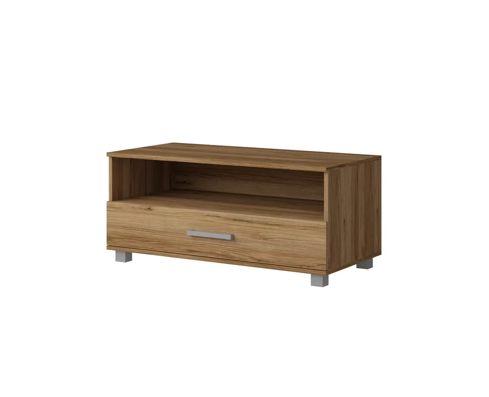 RTV-Schrank Maximus 100 cm Eiche catania mit Schublade modernes Design Kanten mit speziellen ABS-Furnier Schublade auf Rollenschienen beendet Saisonangebot