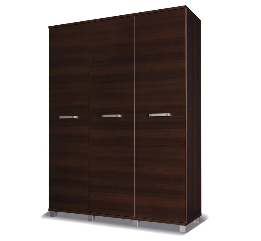 Expressversand Kleiderschrank Maximus 150 cm Kastanie Wenge modernes Möbeldesign hochwertige Verarbeitung Kleiderschrankkanten mit einem speziellen Furnier versehen