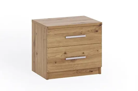 Bestpreis Nachttisch mit Schubladen Rico Eiche artisan ist ein funktionelles Möbelstück in zeitlosem Design der ideale Nachttisch
