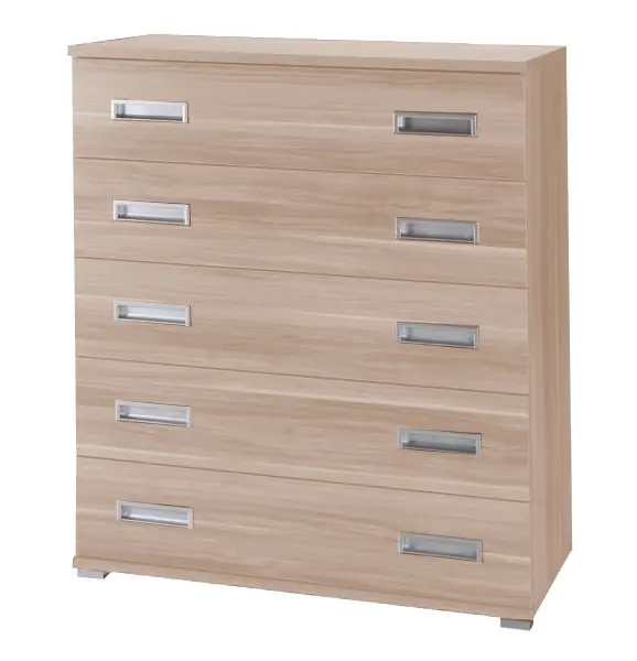 Bestpreis Penelope 100 cm Kommode Eiche sonoma helles modernes Design Möbel Kante mit speziellen ABS-Furnier getrimmt