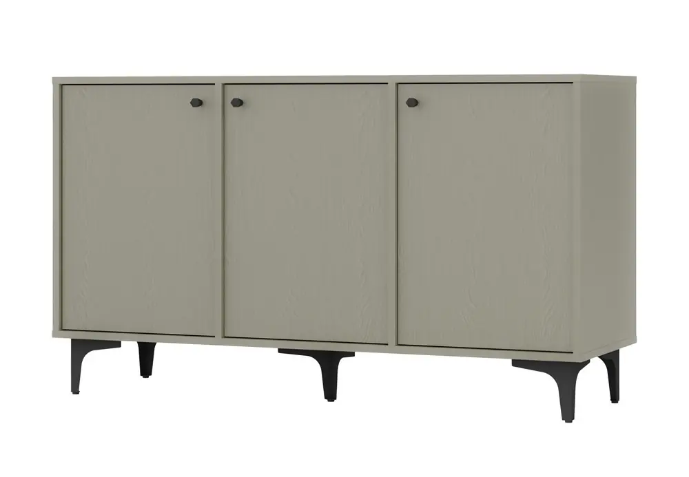 Aktuell Kioto I 125 cm Eukalyptus minimalistische Form ideale Kommode für ein Schlafzimmer Wohnzimmer oder Jugendzimmer schwarz Zubehör