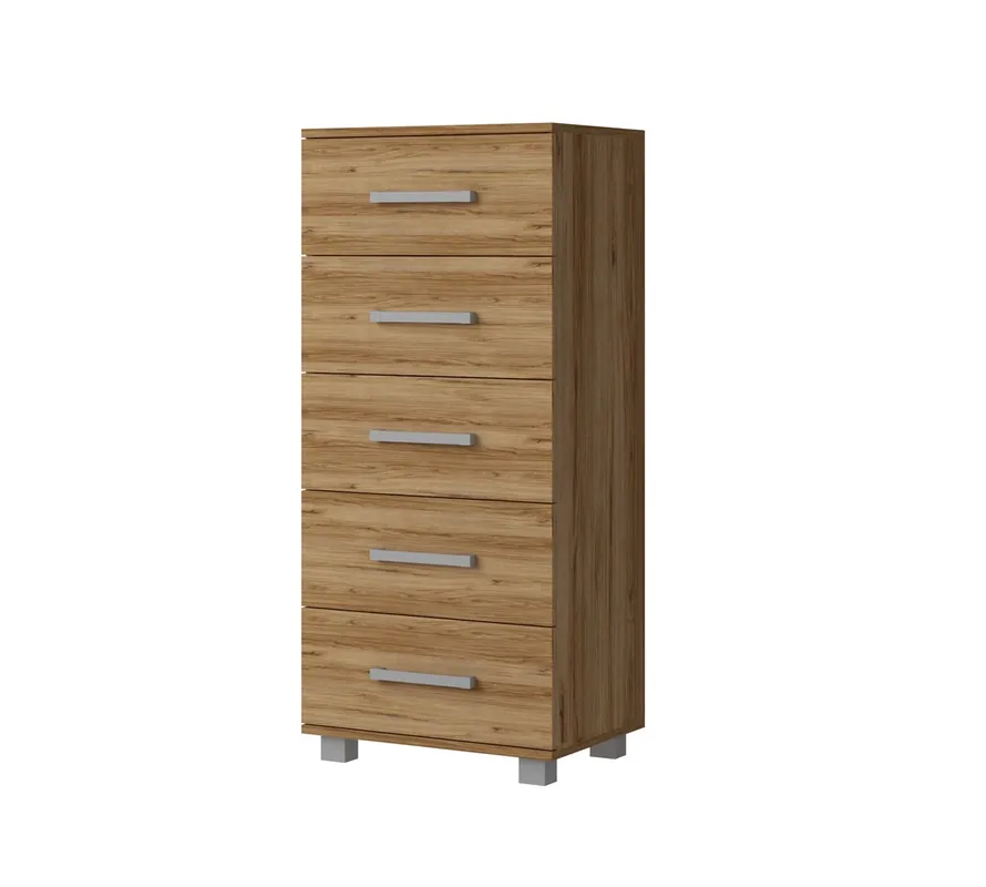 Kommode Maximus 50 cm Eiche catania modernes Möbeldesign Kommodenkante mit speziellem ABS-Furnier bearbeitet Jetzt Kaufen