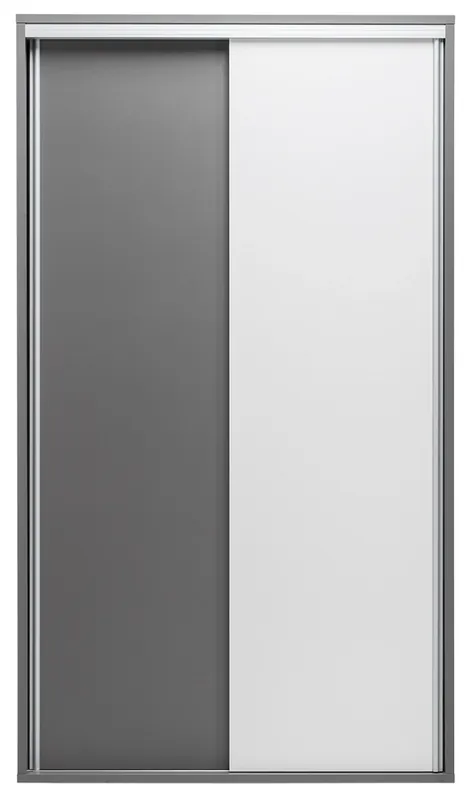 Neu Schiebeschrank Yugo 120 cm in Esche/weiß glänzend ein modernes und funktionelles Möbelstück für das Wohnzimmer, Jugendzimmer oder Büro