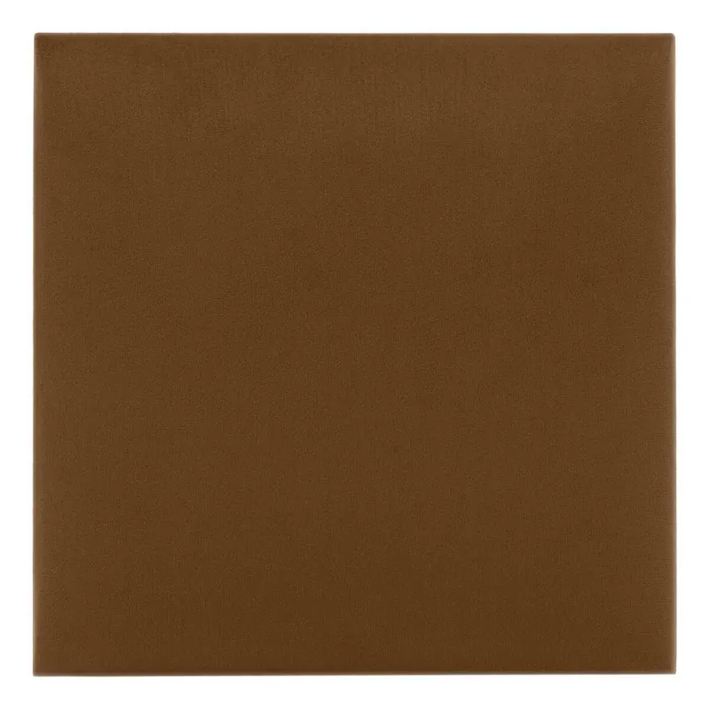Billig Gepolstertes Paneel Quadra 40x40 cm Honig stilvolles Wandpaneel quadratischer Veloursstoff modisches Finish für jede Einrichtung