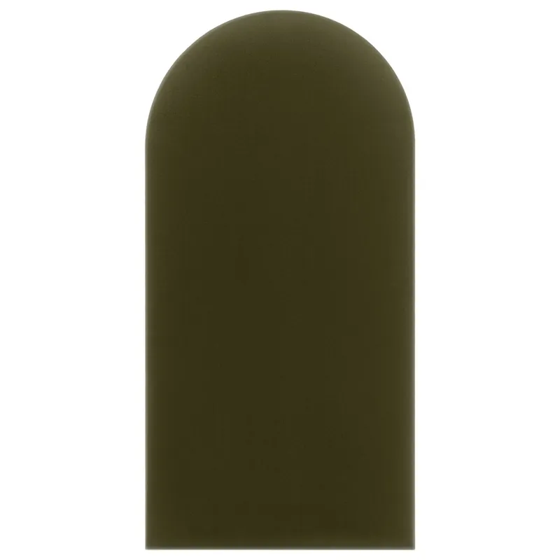 Garantierte Lieferung Wally gepolstertes Paneel 30x80 cm oliv stilvolles Wandpaneel Zaun Veloursstoff modisches Finish für jede Einrichtung