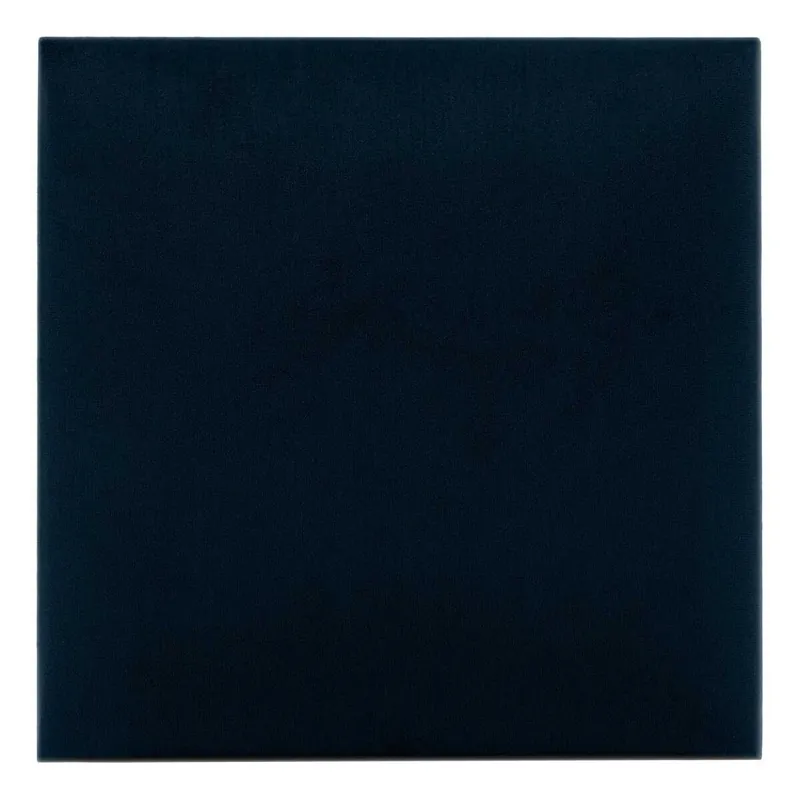Polsterpaneel Quadra 30x30 cm marineblau stilvolles Wandpaneel quadratischer Veloursstoff modisches Finish für jede Einrichtung Nur Heute
