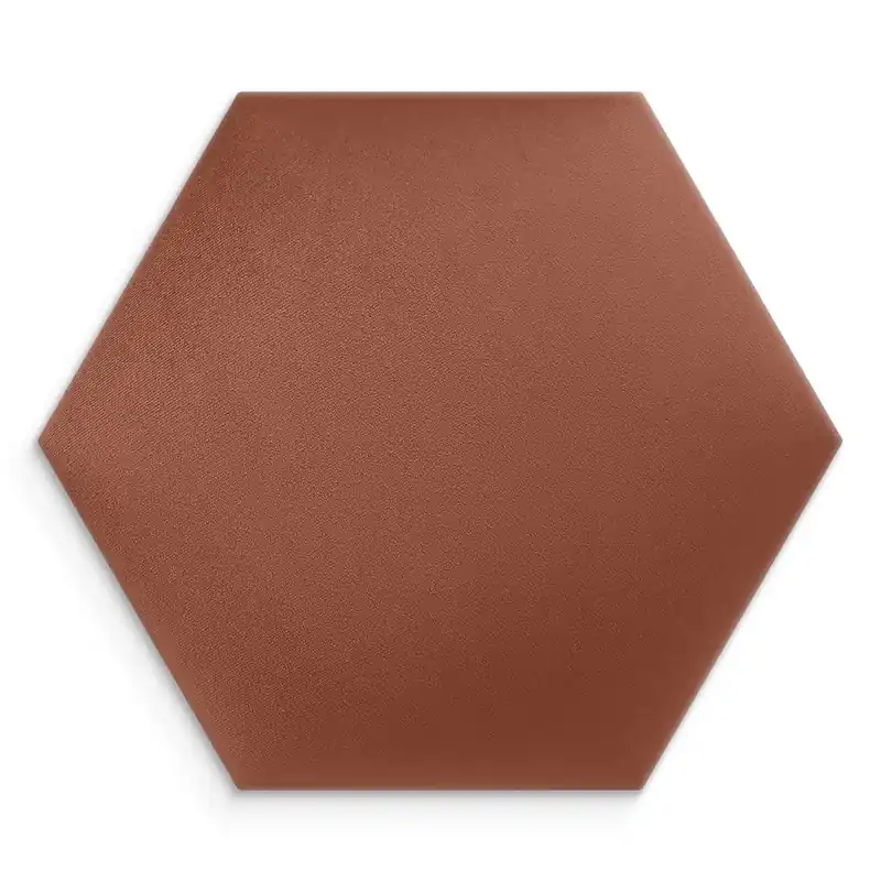Angebot Gepolstertes Paneel Hexagon 40x35 cm schmutzig rosa stilvolles Wandpaneel Veloursstoff modische Dekoration jedes Interieur
