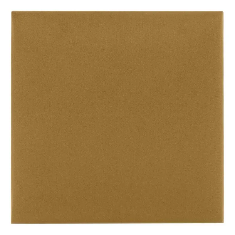 Polsterpaneel Quadra 30x30 cm gelb stilvolles Wandpaneel quadratischer Veloursstoff modisches Finish für jede Einrichtung Neu