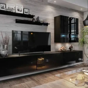 Antoinette Möbel schwarz glänzend modernistisches Design ideal für Liebhaber moderner Arrangements mit einem eleganten Charakter Nur Für Kurze Zeit