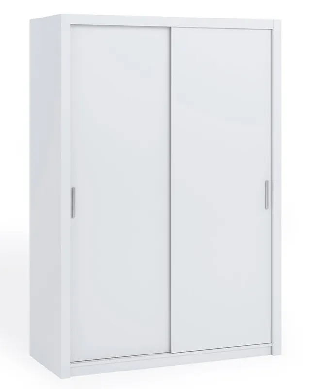 Heißes Angebot Kleiderschrank Rico 150 cm weiß Funktionsmöbel klassische Form idealer Kleiderschrank für Schlafzimmer Garderobe oder Flur