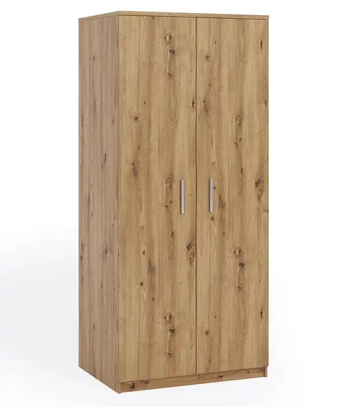 Super-Preis Kleiderschrank Rico 90 cm Eiche artisan funktionale Möbel klassische Form idealer Kleiderschrank für Schlafzimmer oder Diele