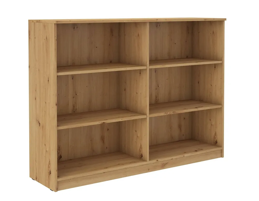 Online Kaufen Makana offene Kommode 158 cm Eiche handwerkliche Funktionsmöbel für das Büro, Arbeitszimmer oder Jugendzimmer