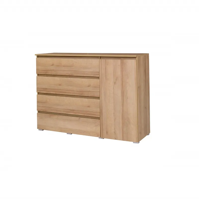 Kommode Simple 138 cm Eiche riviera Funktionsmöbel für das Jugendzimmer Wohnzimmer oder Büro Geprüft