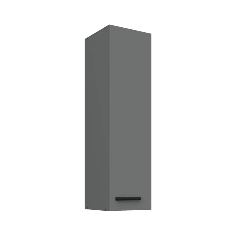 Neu Verdi 30 G-108 1F Küchenwandschrank feuchtigkeits- und beschädigungsbeständiger Schrank schwarze Metallgriffe