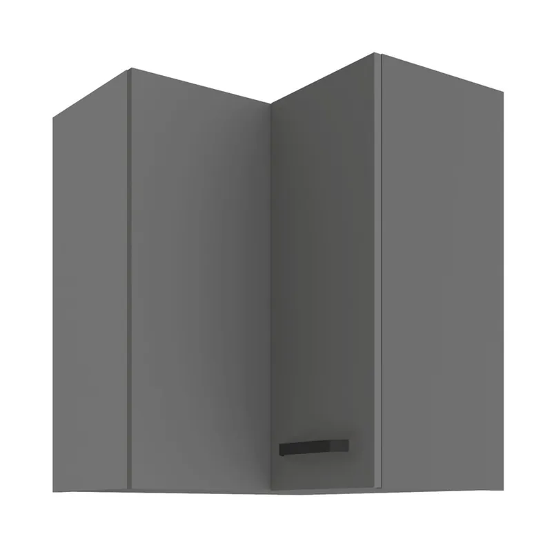 Eck-Küchenwandschrank Verdi 60x60 GN-72 2F feuchtigkeits- und beschädigung beständiger Schrank schwarze Metallgriffe Nur Für Kurze Zeit