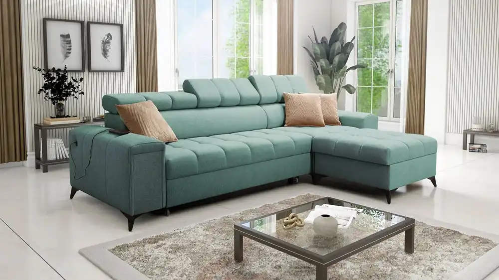 Nur Für Kurze Zeit Ecksofa mit Schlaffunktion Bolmso mint rechtes Ecksofa mit zwei Bettkästen praktische Schublade in der Seite des Möbels