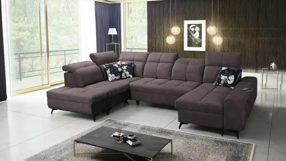 Buffalo VI Ecksofa mit Schlaffunktion braun rechte Ecke funktionelles und stilvolles Schlafsofa mit drei Bettkästen Sale