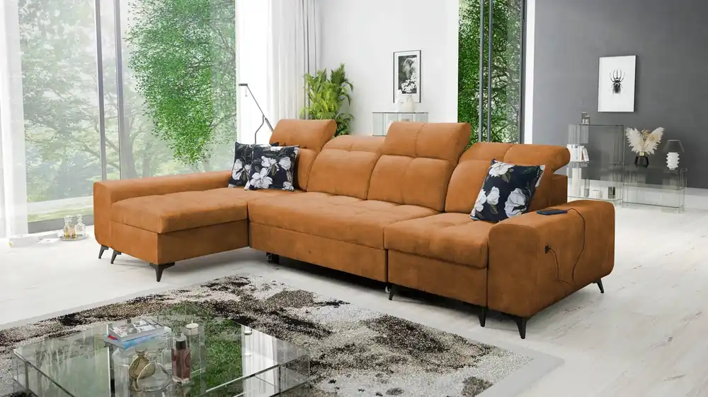 Ecksofa mit Schlaffunktion Buffalo XII honey links stilvolles und funktionelles Ecksofa mit Bettkasten Aktuell