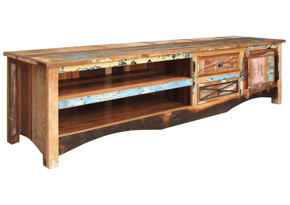 Neue Ware TV-Board Altholz 200x50x50 mehrfarbig lackiert NATURE OF SPIRIT #136