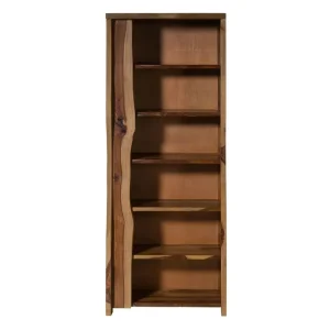 Bücherregal Sheesham 81x45x200 natur lackiert / sandgestrahlt PURE SHEESHAM #227 Direktkauf
