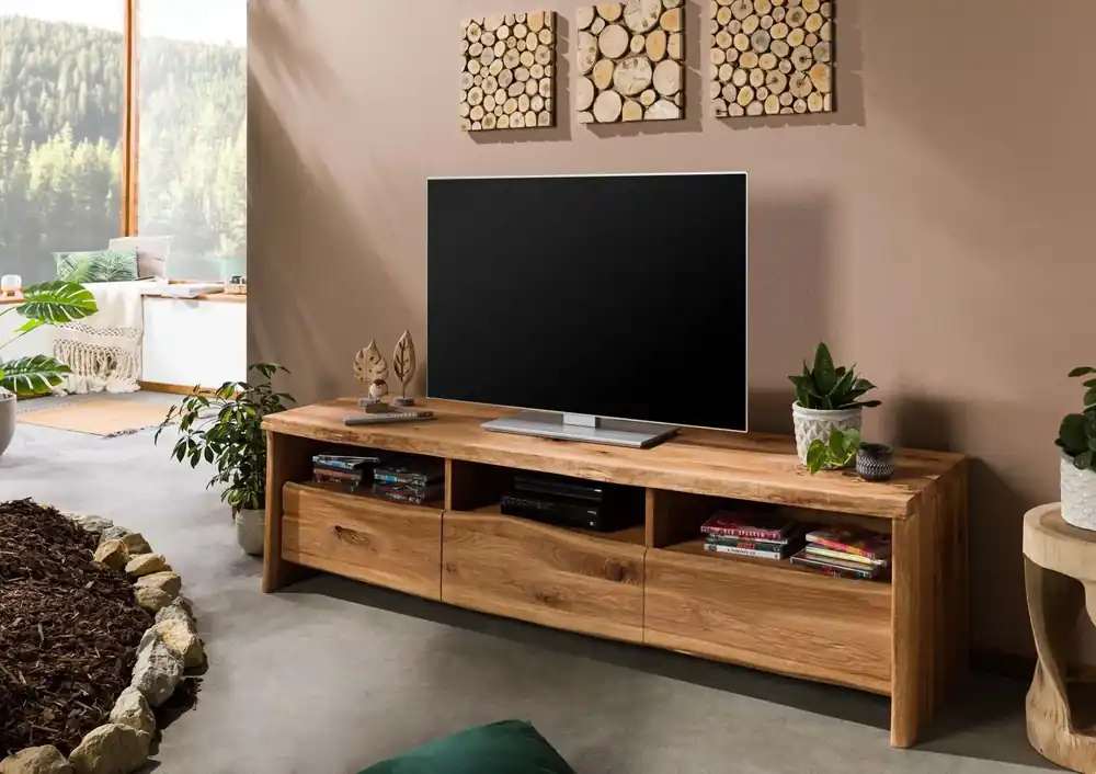 TV-Board Wildeiche 191x45x50 natur geölt PURE OAK #109 Saisonangebot