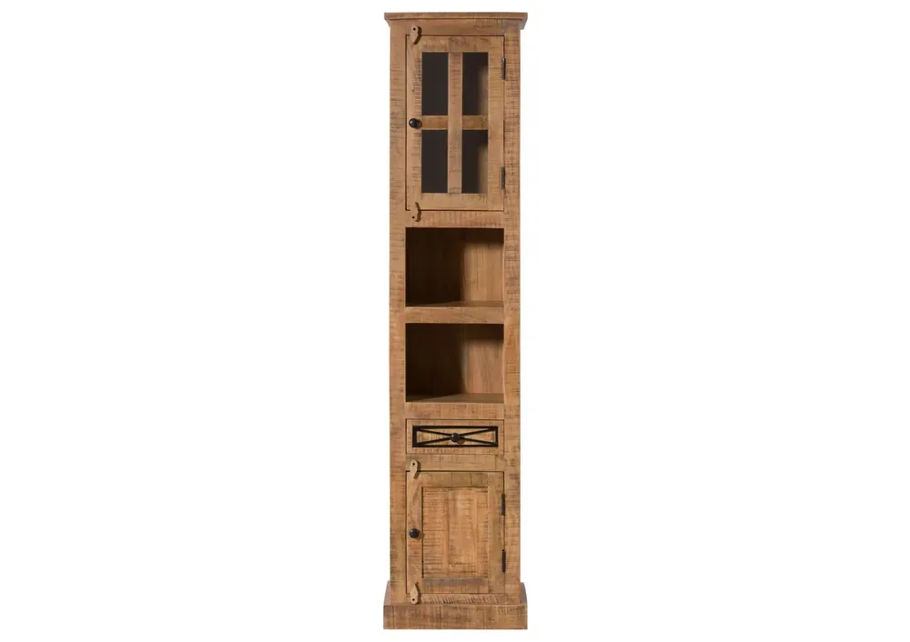 Hochschrank Akazie 44x34x190 natur versiegelt NATURE OF SPIRIT #303 Markenware