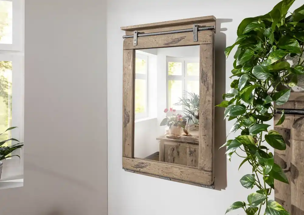 Spiegel Mango 60x8x100 whitewash lackiert RAILWAY #363 Markenware