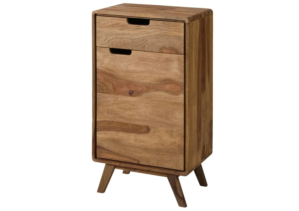 Letzte Chance Kommode Sheesham 50x35x90 natur sandgestrahlt MALMÖ 2 #270
