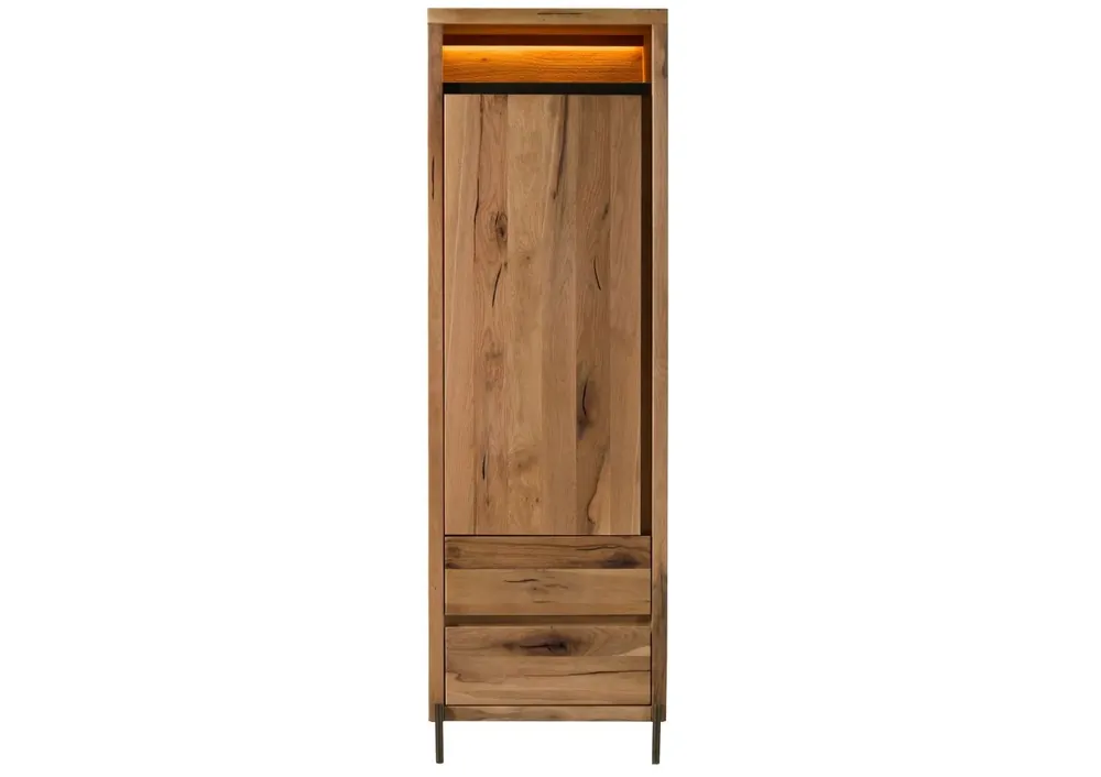 Garderobenschrank Wild-/Zerreiche 62x67x195 natur geölt MONTREUX LUX #135 Direktkauf